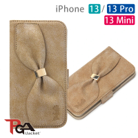 iJacket iPhone 13/13 Pro/13 Mini 迪士尼絲帶系列側翻皮套(米妮)