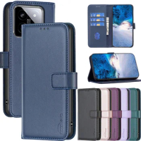 Leather Flip Case Etui For Xiaomi Mi 14 mi14 14 14Pro MI14PRO 13T 13 12T 12 Pro Lite Case Capa Magnetic Wallet Book Stand Cover