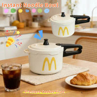 Large Capacity Instant Noodle Bowl 304 Stainless Steel with Lid High Pressure Cooker Shape Lunch Box