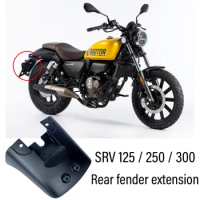 New For QJMOTO SRV300 SRV125 SRV250 SRV 125 / 250 / 300 Motorcycle Accessories Rear Mudguard Fender ExtensionWheel Splash Guard