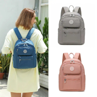 【iBrand】輕盈防潑水雙口袋後背包(多色任選)