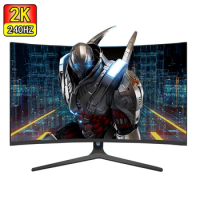 27 inch 240hz Monitors Gamer 2k LCD Monitors PC Curved displays HDMI Compatible Monitors for Deaktop for Computer HDR400 Monitor