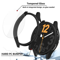 Glass+Cover for Samsung Galaxy watch 4 Case 40mm 44mm PC all-around Screen protector Galaxy watch 4 classic 46mm 42mm Case