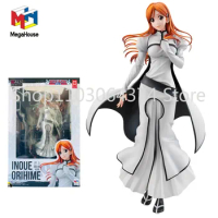 100% Genuine Boxed MegaHouse Inoue Orihime Gals Series Bleach Arrancar Hen 21cm Collectible Action Figure Anime Model Toys