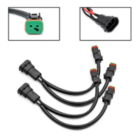 Y Shape H8 H11 H9 880 881 To Deutsch DT DTP 2-Pin Connectors Wiring Harness Adapter For Fog Convert Led Work Light Bar Retrofit