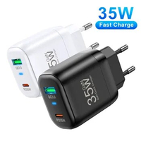 UKGO USB C Charger 35W GaN Type C PD Fast Charging For iPhone 15 14 13 12 11 Pro Max XR XS For iPad Pro Air iPad Huawei Xiaomi