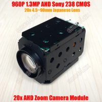 960P 1.3MP AHD 20x Optical 4.5~90mm 30x Display Sony IMX225 CMOS Zoom Camera Module Coaxial Analog HD CCTV PTZ Speed Dome Block