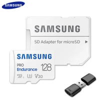 SAMSUNG PRO Endurance Micro SD Card 128GB SDXC/SDHC Flash Memory Card 64GB 32GB U3 4K TF Card 256GB For Video Surveillan Car DVR