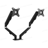 Max Full Motion Dual Computer Holder Monitor Arm Desk Mount Stand