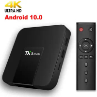 TX3 Mini For Android 10.0 TV Box Smart TV H2.65 IPTV 4K Set Top Box TVBOX IPTV Media Player 3228A 2G 16G Tanix Box