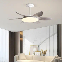 Nordic Large Size Ceiling Fans Big Light With 6 Blades Dining Table Bedroom Living Room Home Fan Lamp Cooler Fan Pendant Lights