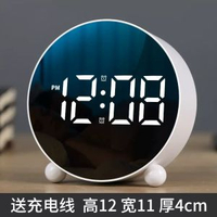 簡約鬧鐘LED電子鐘家居時鐘床頭鐘錶溫度鐘錶電子時鐘學生鬧鐘