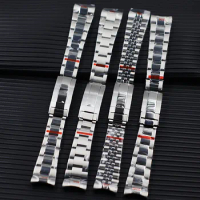 20MM Watch Band Stainless Steel Bracelet Watchbands Strap Watch Parts for Seiko SUB Datejust Yachtmaster Watch Replacements