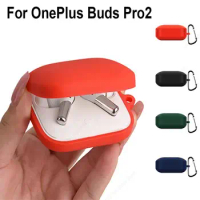 Earbuds Headphone Protective Case Silicone Anti-drop Wireless Earphone Shell Soild Color Washable for OnePlus Buds Pro2