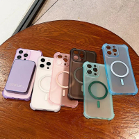 Airbag Shockproof Magnetic Wireless Charging Case for Samsung Galaxy S22 S21 Plus S22 S21 Ultra A56