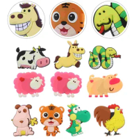 10pcs Refrigerator Magnets Animal Fridge Sticker Magnetic Sticker Magnetic Toys