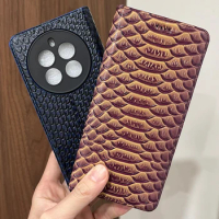 Magnetic Genuine Leather Skin Flip Wallet Book Phone Case Cover On For Realmi Realme 11 12 Pro Plus 5G Realme12 Realme11 256/512