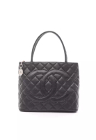 Chanel Pre-Loved Chanel reissue tote Handbag tote bag Caviar skin black silver hardware