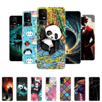 for TCL 40 XL Case Panda Soft Silicone Protective Case Cover for TCL 40 XL T608M Phone Case TCL40XL 40XL 2023 Coque Funda