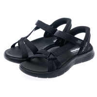 SKECHERS 女鞋 健走系列 涼拖鞋 瞬穿舒適科技 GO WALK FLEX SANDAL 寬楦款 - 141481WBBK