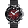 TISSOT Seastar 1000 海洋之星300米潛水石英計時手錶 T1204171742100 漸層紅 45.5mm