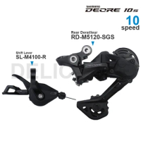 SHIMANO DEORE M4120 2x10v/11v Groupset M4100 Shifter and M4120 /M5120 Rear Derailleur - SHADOW RD - 2x10/11-speed Original parts