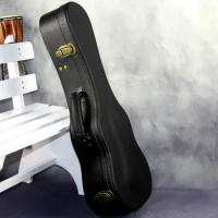 Ukulele Hard Box Case Bag 21 23 26 Inches Soprano Concert Tenor Ukelele Gray Guitar Accessories Parts Gig Sponge Waterproof