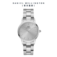 Daniel Wellington DW 手錶 Iconic Link Unitone 28mm精鋼錶-銀 DW00100402