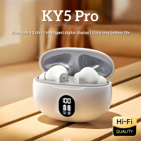 Tai nghe Bluetooth, KY5 Pro, với màn hình pin thông minh, tai nghe, thời gian chơi 40H, điều khiển c
