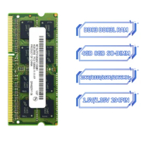 Laptop Ram DDR3 DDR3L 8GB 4GB 1066MHz 1333MHz 1600MHz 1866MHz Notebook Memory SODIMM PC3-8500 10600 12800 Dual Channel