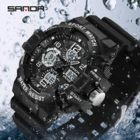 SANDA Brand G- Style Military Watch Men Digital Shock Sports Watches For Man Waterproof Electronic Wristwatch Mens 2024 Relogios
