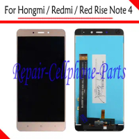 5.5 inch Gold Full LCD Display + Touch Screen Digitizer Assembly For Xiaomi Hongmi Note 4 / Redmi Note 4 / Red Rise Note 4