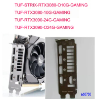 Original For Asus TUF-STRIX-RTX3080-O10G-GAMING，TUF-RTX3080-10G-GAMING Graphic Card I/O Shield BackPlate Blende Bracket