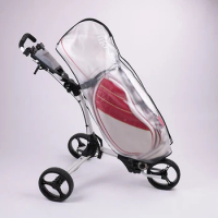 PVC Golf Bag Rain Cover with Zipper Golf Bag Protector Dustproof Golf Bag Hood Rain Shield Anti-Static Outdoor Sporting Supplies
