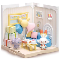 《TAKARA TOMY》 寶可夢 Pokepeace House 娃娃屋-休息室(炎兔兒+妙喵) 東喬精品百貨