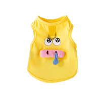 【hipidog 嬉皮狗】鼻涕豬豬牽引背心(春夏款寵物服飾 貓狗衣服 柔軟舒適 童趣可愛)