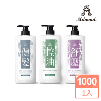Mdmmd 明洞國際 簡單洗。無矽靈水潤洗髮精 1000g(組合用)