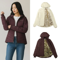 【Columbia 哥倫比亞】金鋁點 女外套 鋪棉外套 Joy Peak繡標 修身 連帽外套 防潑水 哥倫比亞 外套(1690)