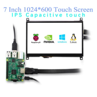 1024x600 IPS Portable 7 Inch Touch HDMI Display Touch Screen Panel hdmi raspberry display LCD DIY Monitor HD Display Pc monitor