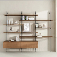 Wall shelf multi-layer wrought iron display shelf decorative shelf Nordic minimalist home living room