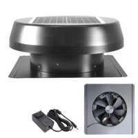Roof Turbine Home Ventilation Air Blower Solar Powered Attic Heat Exhaust Tools 14'' Ducting Eco Axial Vent Industrial Fan