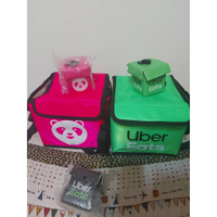 Uber Eats foodpanda 外送員 包 零錢 非官方 熊貓 綠 黑 色 粉紅 大 小包 角色扮演 COS