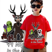 Roblox 99 คืนในป่า 2025 สไตล์เกาหลี พิมพ์ลายงานฝีมือคุณภาพสูง วัสดุผ้าฝ้ายแท้ OEKO-TEX สวมใส่สบายและ