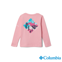 Columbia哥倫比亞 童款 -Hazeldel Hill Q版長袖上衣-粉紅 UAG73370PK/HF