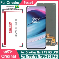 6.43" Original AMOLED For OnePlus Nord 2 5G Nord2 LCD Screen Display+Touch Panel Digitizer For OnePlus Nord CE 5G EB2101 LCD