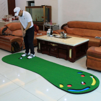 高爾夫果嶺墊 PGM 0.9*3m室內高爾夫推桿練習器 家庭辦公室迷你果嶺套裝練習地毯