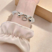Vòng Tay Tự Làm, Chuông Ngôi Sao Mèo KT, Đính Cườm Thủ Công, Vòng Tay Tình Bạn, Dành Cho Phụ Nữ Và T