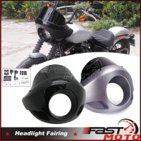 Quarter Headlight Fairing Windshield 35-49mm Fork For Harley Sportster XL 883 1200 Dyna Outer Mask Headlamp Fairings Wind Screen