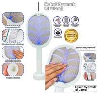 Cod Raket Nyamuk Aoki 893S 890S Insect Killer Uv Led 2In1 Canggih Batre 1500Mah Terlaris