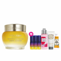 【L’Occitane 歐舒丹】官方直營 金黃蠟菊抗老基礎組(極萃霜50ml 送肌活露5mlx3/保濕/乳霜/618限定)